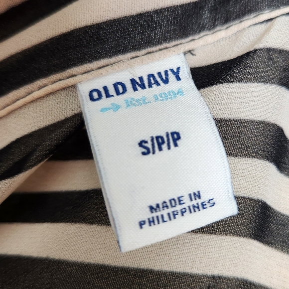 Vintage Sheer Striped Blouse - Picture 11 of 12